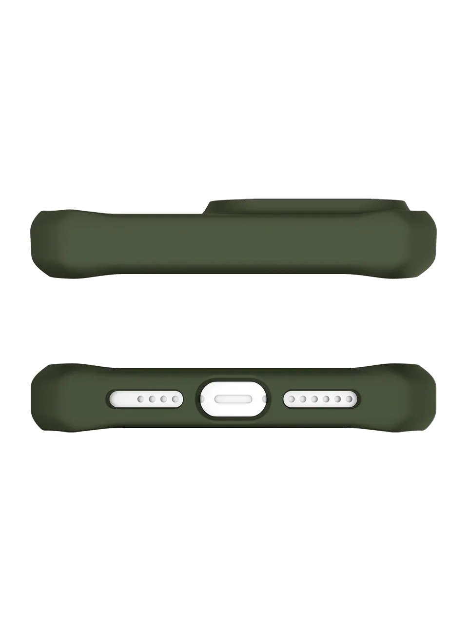 Itskins Hybrid Tek iPhone 14 Pro Case - Olive Green And Transparent - Tashqila Itskins Hybrid Tek iPhone 14 Pro Case - Olive Green And Transparent - Tashqila